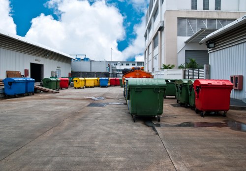 Sorting different types of builders waste for recycling in Mitcham