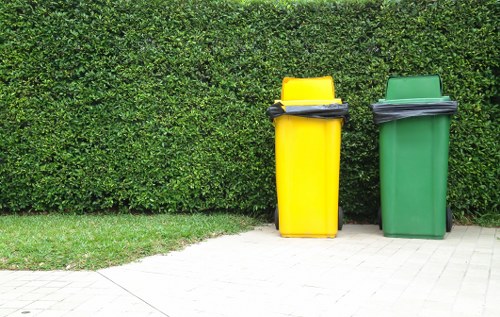 Workers sorting recyclables at a local Mitcham transfer station